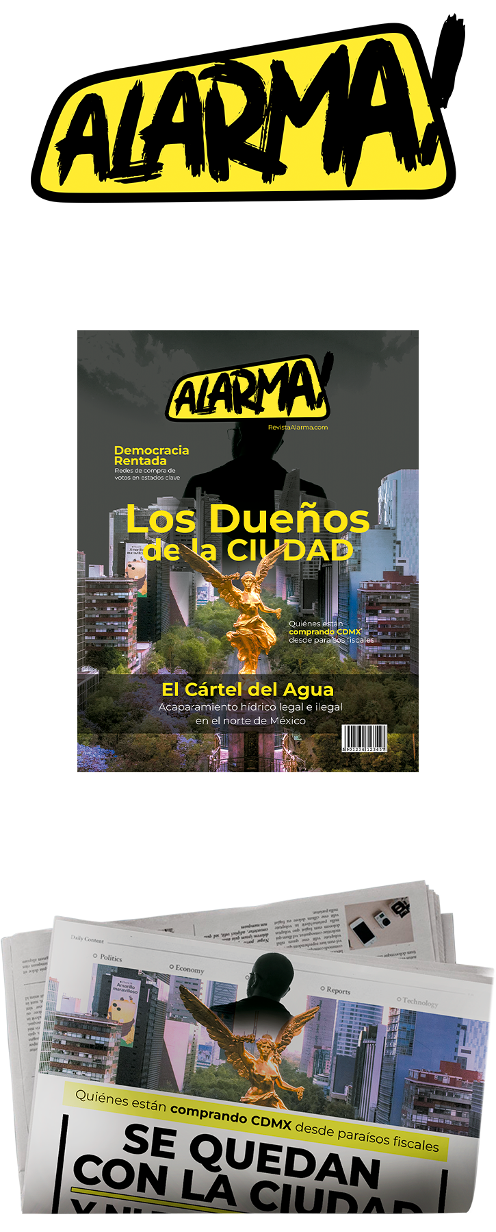 Periodico Alarma mexico cdmx edición impresión 2026 periódico revista alarma contenido amarillista noticias publicidad diseño